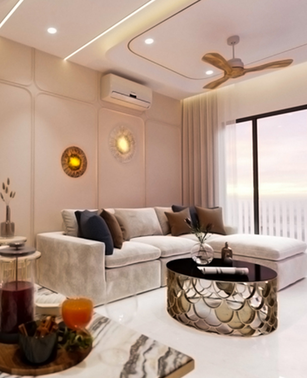 2 BHK Property Interior Design by Wedecor Interiors